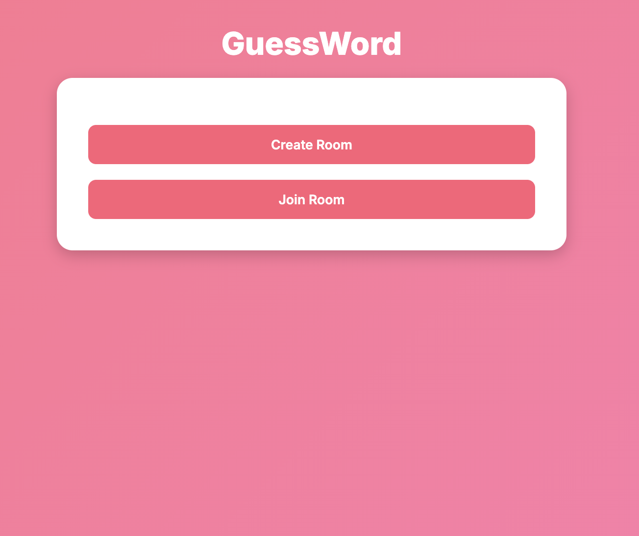 GuessWord Lobby Screenshot